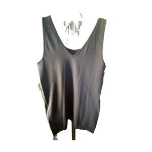Black V Neck Tank